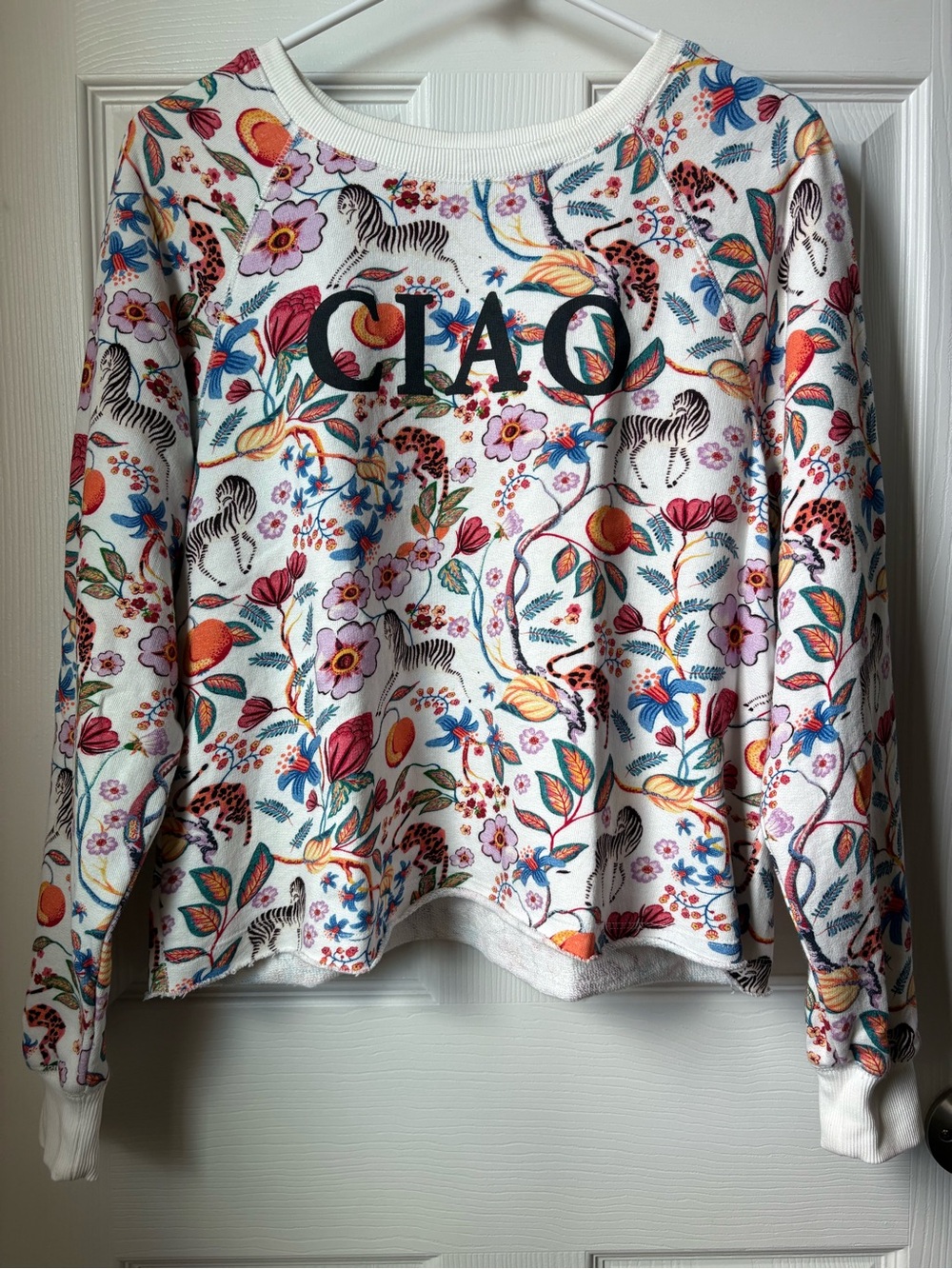 Anthropologie Maeve Cotton Ciao Sweatshirt - Picture 2 of 5